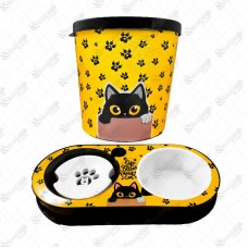 17649 - KIT ALIMENTO GATO AMARELO