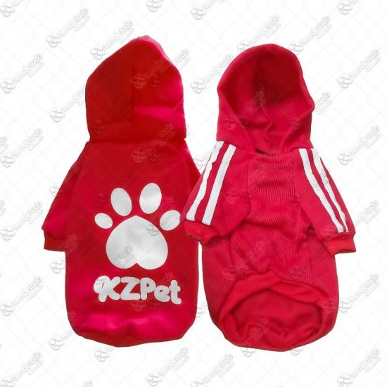 ROUPA MOLETOM KZPET M VERMELHO