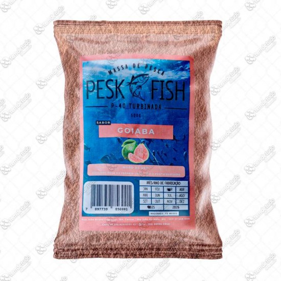 MASSA PESCA PESK FISH P-40 GOIABA 500G