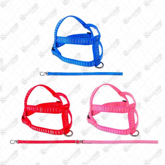 PEITORAL C/GUIA NYLON TRAD N02 LISTR C/6