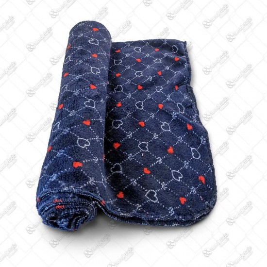 COBERTOR SOFT AZUL 80X76