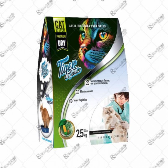 ZZ AREIA P/GATO C/6 2,5KG TIGER BIODEG 