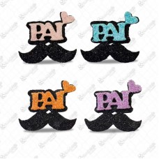 19909 - ADESIVO PET PAI BIGODE C/20