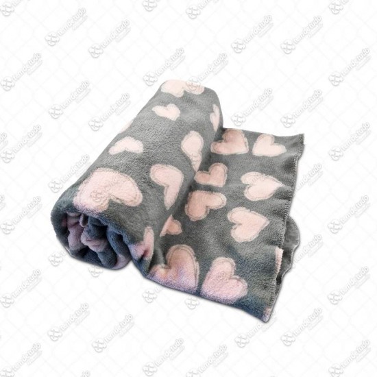 COBERTOR SOFT CINZA 80X76