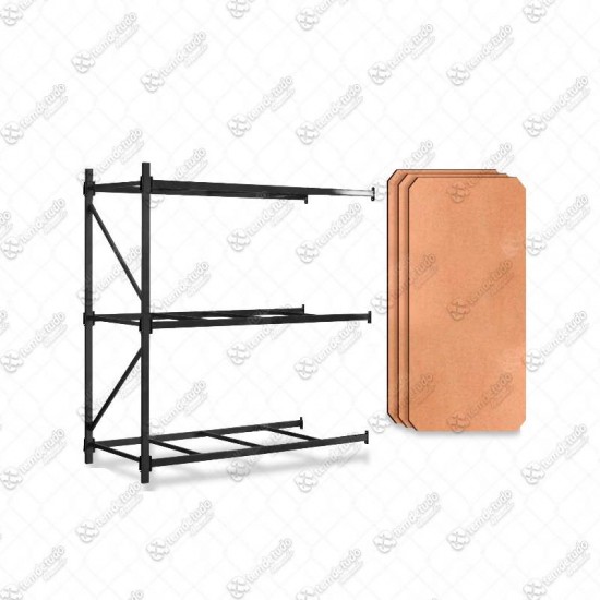 KIT MINI PORTA PALLET CONT PRETO C/TABUA