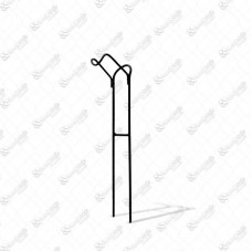 8432 - SUPORTE 1 VARA SIMPLES 28CM