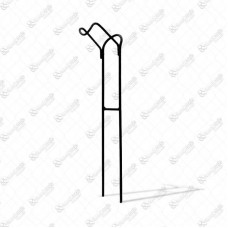 8433 - SUPORTE 1 VARA REFORCADO 38CM