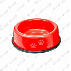 8235 - COMEDOURO PLAST PESADO 150ML VERMELHO