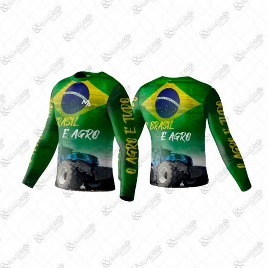 CAMISETA INFANTIL UV AGRO BRASIL NR 08