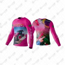 20111 - CAMISETA INFANTIL UV AGRO ROSA NR 02