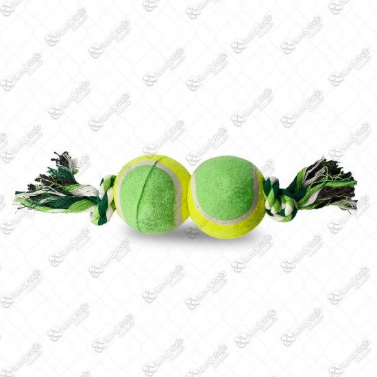 BRINQUEDO CORDA 2 NOS BOLA TENIS 