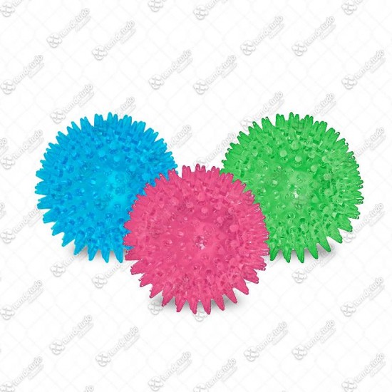 BRINQUEDO BOLA PISCA C/CRAVO COLOR 7CM 