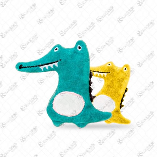 BRINQUEDO PELUCIA JACARE C/CATNIP