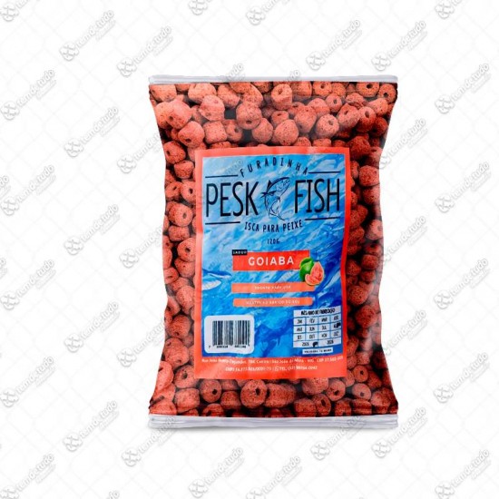 MASSA PESCA FURADINHA GOIABA 120G