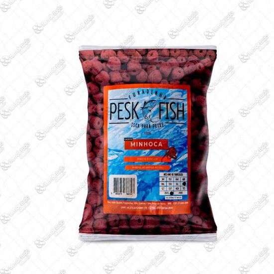 MASSA PESCA FURADINHA MINHOCA 120G