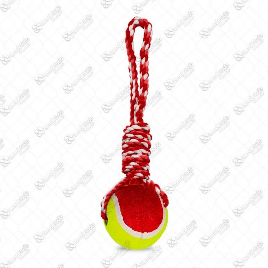 BRINQUEDO CORDA C/BOLA TENIS 30CM