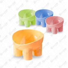 20284 - COMEDOURO PLAST 4 PEZINHOS COLOR 300ML