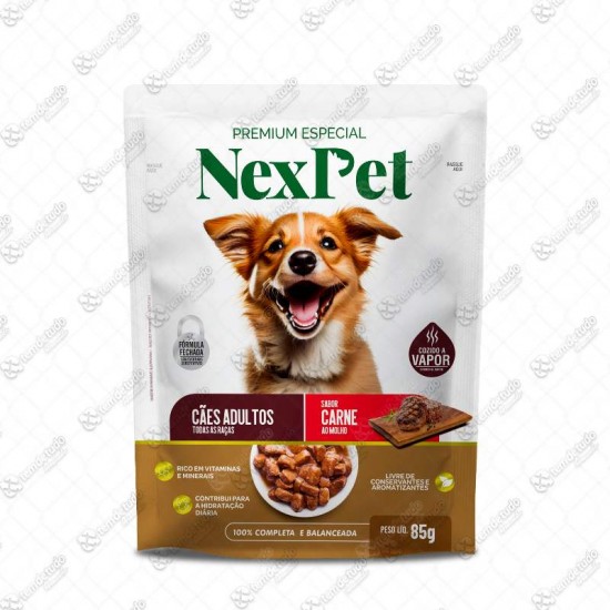 SACHE NEXPET CAO ADULTO CARNE 85G C/18