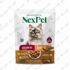 20316 - SACHE NEXPET GATO ADULTO SALMAO 70G C/18