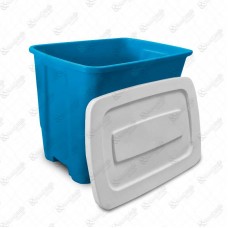 20324 - PORTA RACAO CONTAINER 20KG AZUL