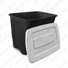 20325 - PORTA RACAO CONTAINER 20KG PRETO