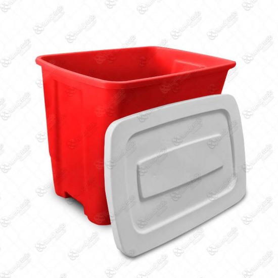 PORTA RACAO CONTAINER 20KG VERMELHO