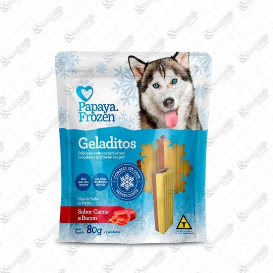 PETISCO GELADITOS CARNE E BACON C/5 80G