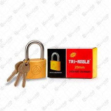 20347 - CADEADO TRI-ANGLE 20MM DOURADO 
