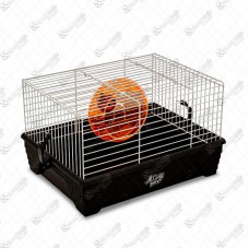 20388 - GAIOLA HAMSTER POP PRETA/BRANCA 