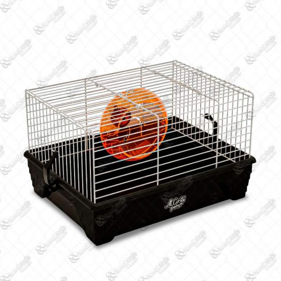 GAIOLA HAMSTER POP PRETA/BRANCA 