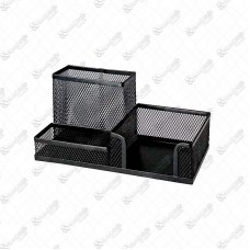 20384 - PORTA CANETA/CLIPS QUADRADO 3 DIVISORIAS
