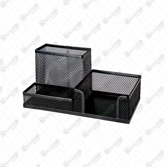 PORTA CANETA/CLIPS QUADRADO 3 DIVISORIAS