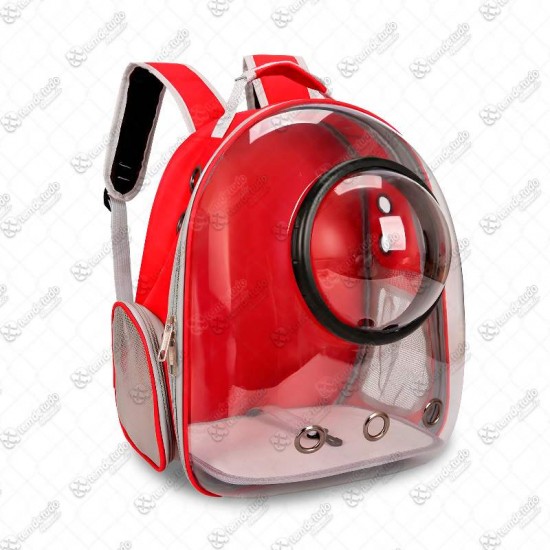 MOCHILA PET ESPACIAL VERMELHA 