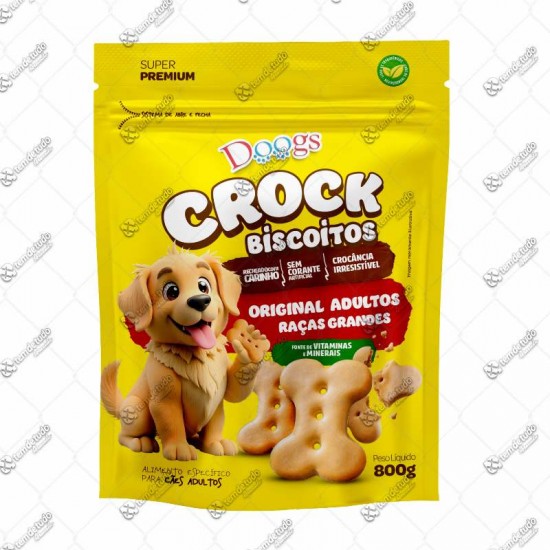 PETISCO DOOGS CROCK RACAS GRANDES 800G