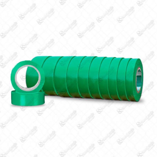 FITA ISOLANTE ANTICHAMA 05MT VERDE C/10