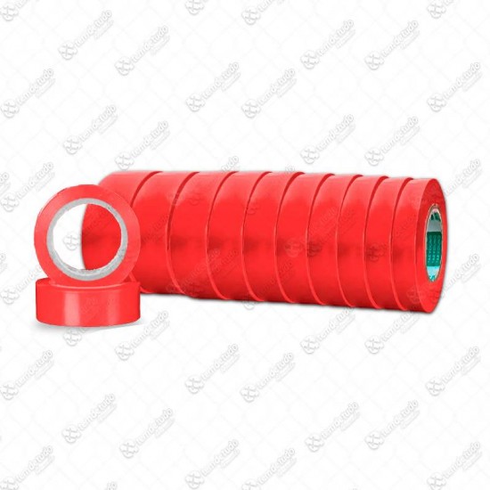 FITA ISOLANTE ANTICHAMA 05MT VERMEL C/10