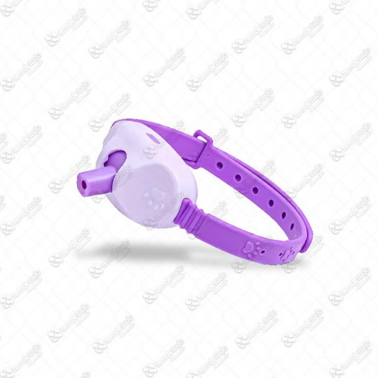 BRINQUEDO GATO COLEIRA COM LASER LILAS