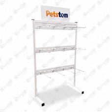 20509 - EXPOSITOR BANCADA C/12 GANCHOS PETSTEM