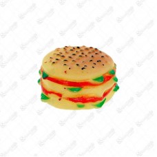 13493 - BRINQUEDO DE VINIL HAMBURGUER 9CM APITO