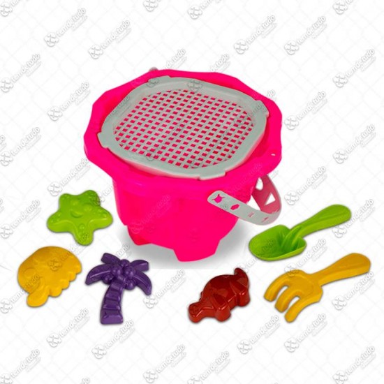 KIT BALDE CASTELO MEDIEVAL ROSA N3 C/7