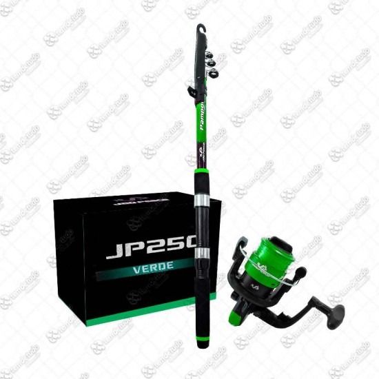 KIT VARA 1,65MT COM MOLINETE VERDE