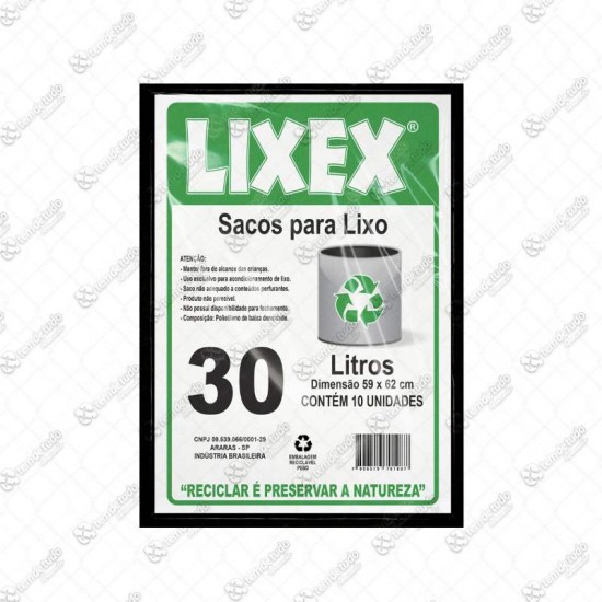 SACO PARA LIXO 30LT C/10