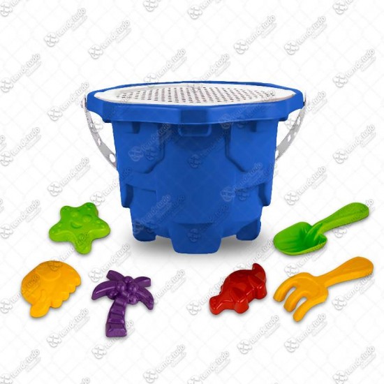 KIT BALDE CASTELO MEDIEVAL AZUL N3 C/7