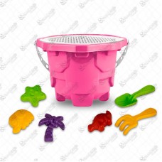 20525 - KIT BALDE CASTELO MEDIEVAL ROSA N1 C/7