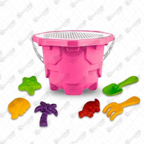 KIT BALDE CASTELO MEDIEVAL ROSA N3 C/7