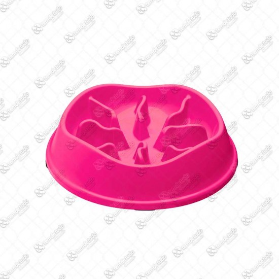 COMEDOURO LENTO INTERATIVO 350ML PINK 