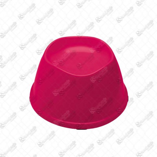 COMEDOURO ALTO PARA GATO 200ML MAGENTA 