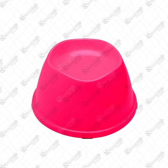 COMEDOURO ALTO PARA GATO 200ML PINK NEON