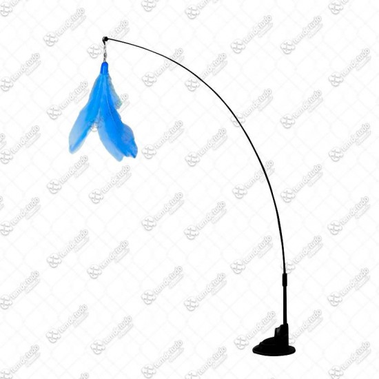 BRINQUEDO GATO VARA PENA GUIZO E VENTOSA