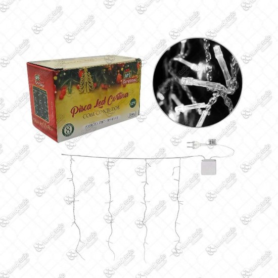PISCA PISCA CORTINA BC FRIO 100LEDS 127V